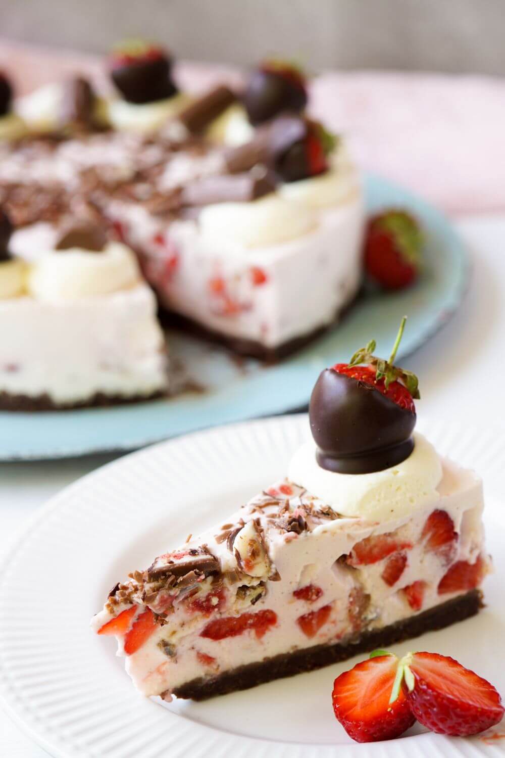 Erdbeer Yogurette Torte ohne Backen Erdbeer Yogurette Torte ohne Backen