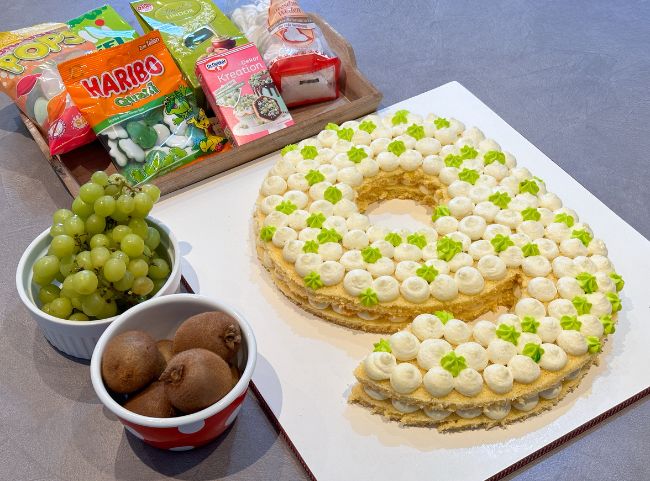 Zahlentorte Biskuitboden Kinder Deko Zahlentorte Biskuitboden Kinder Deko