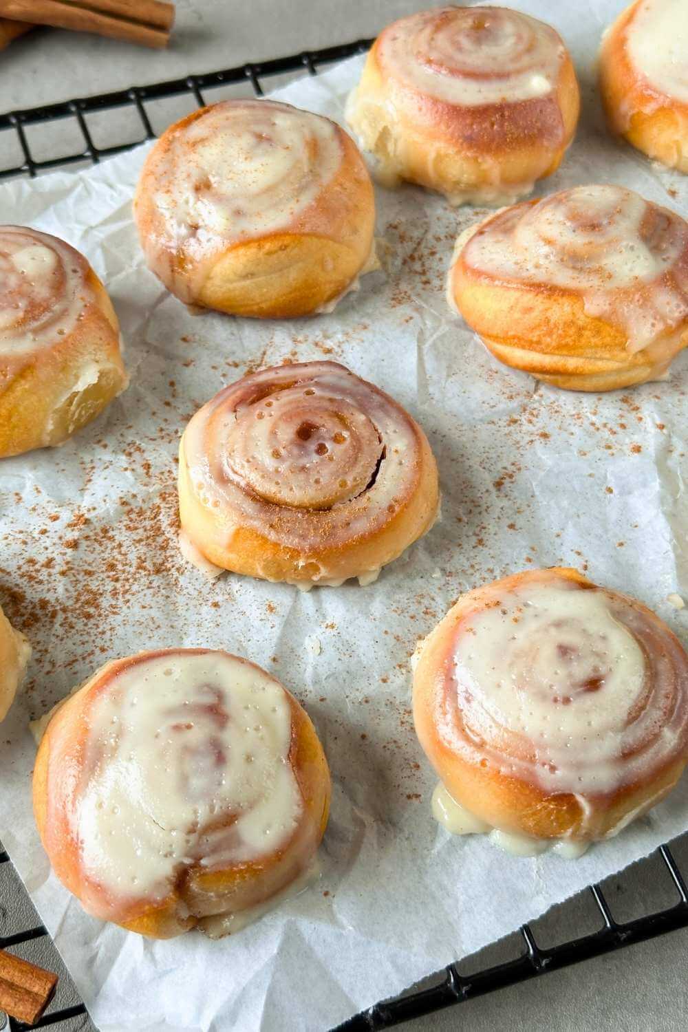 Zimtschnecken aus der Heißluftfritteuse Zimtschnecken aus der Heißluftfritteuse