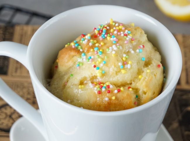 Zitronen Tassenkuchen aus der Heißluftfritteuse