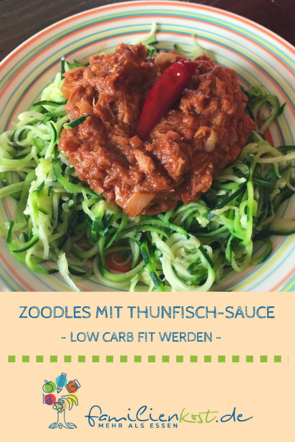 Zucchini Nudeln Thunfisch Sauce Low Carb Zucchini Nudeln Thunfisch Sauce Low Carb