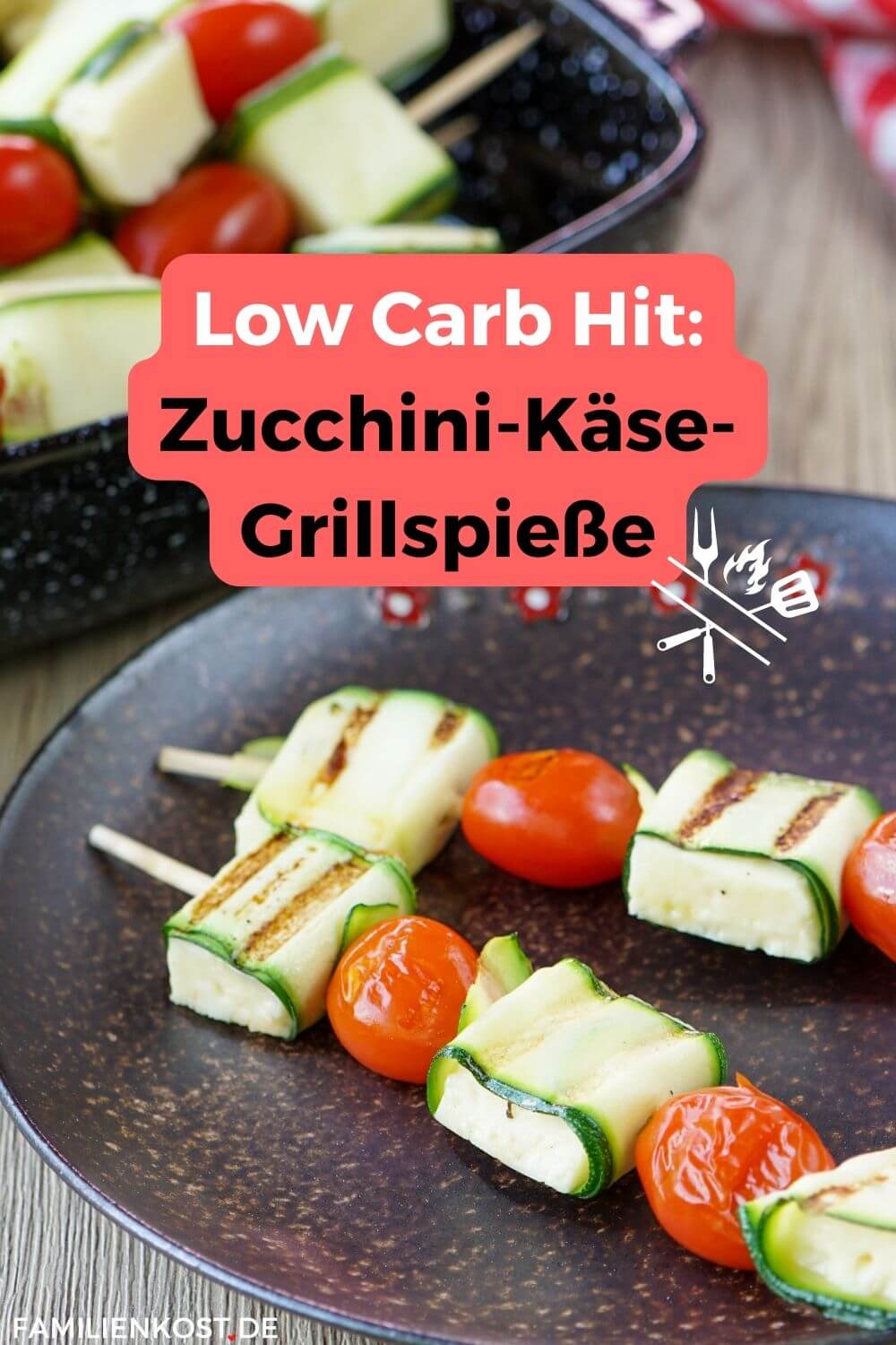 Zucchini Spieße vom Grill Zucchini Spieße vom Grill