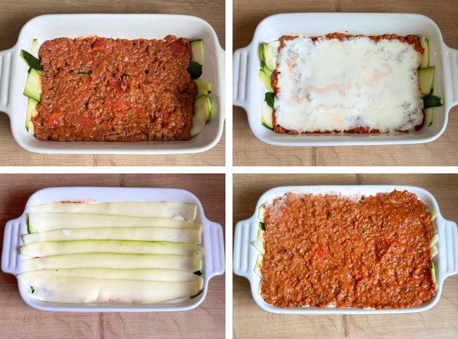 Zucchini-Lasagne mit Hackfleisch