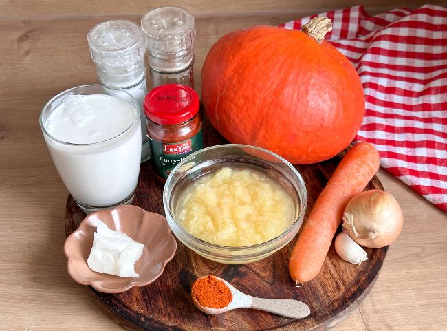 Zutaten Kürbis-Curry Rezept Zutaten Kürbis-Curry Rezept