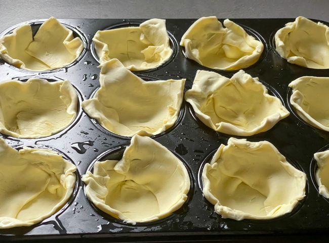 Zwiebelkuchen Muffins Fertigteig