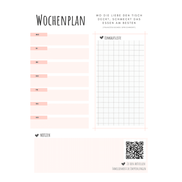 Wochenplan