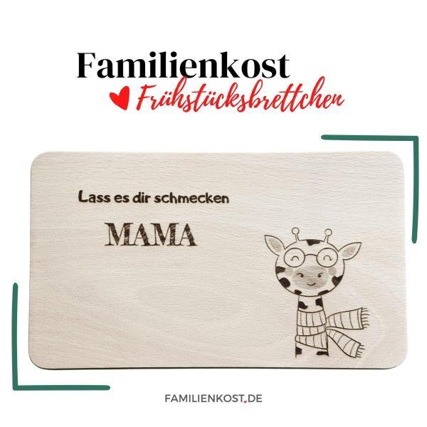 Personalisiertes Frühstücksbrettchen aus Holz