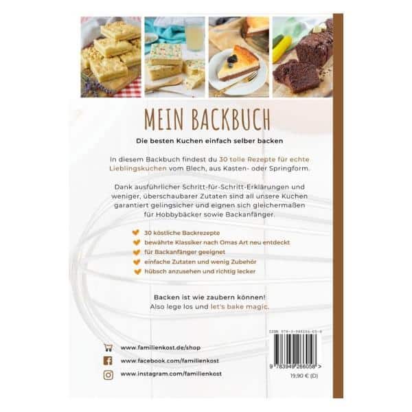 Mein Backbuch - Rückseite