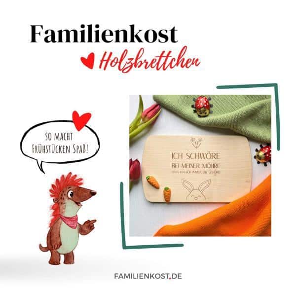 Holzbrettchen von Familienkost