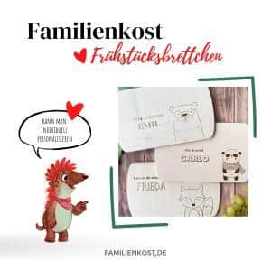 Personalisiertes Frühstücksbrettchen aus Holz