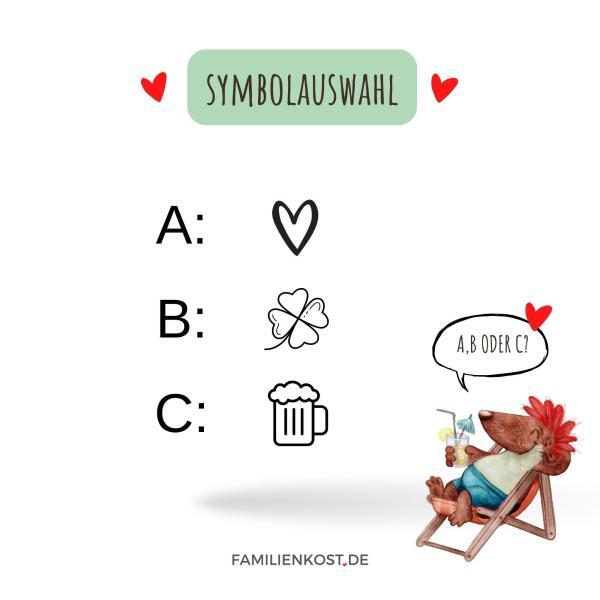 Personalisierter Flaschenöffner - Symbolauswahl