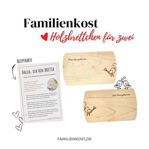 Holzbrettchen für zwei