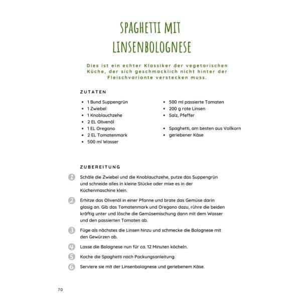 Mein Familienkochbuch - vegetarisch - Vorschau