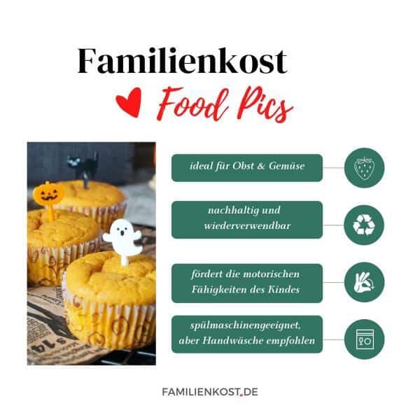 Food Picks Halloween, 6-er Set