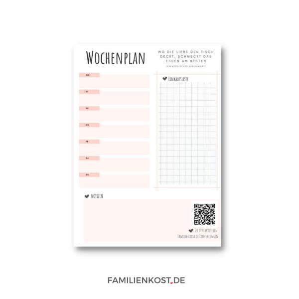 Lieblingsbundle: Familienkochbuch I und II + Wochenplan-Block