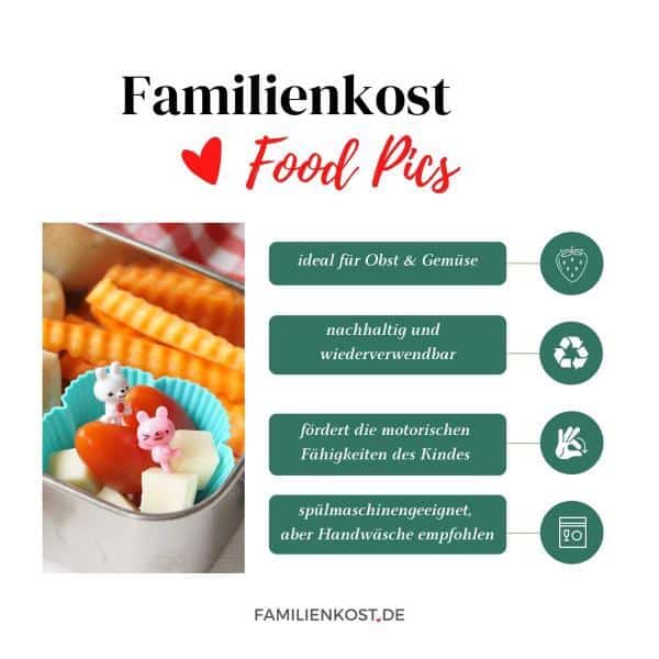 Food Picks Häschen, 8-er Set