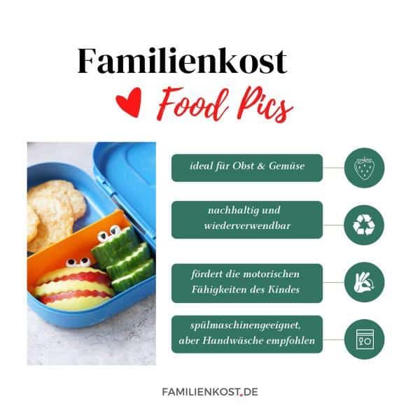 Food Picks Obstgabel Augen