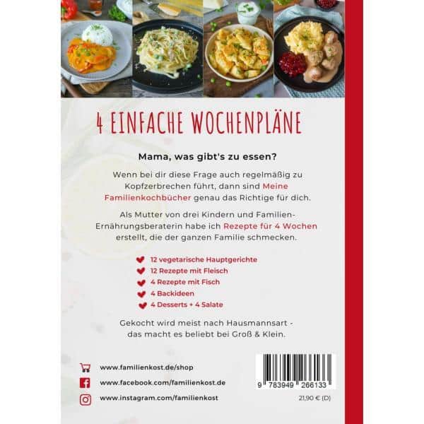 Mein Familienkochbuch III - Rückseite